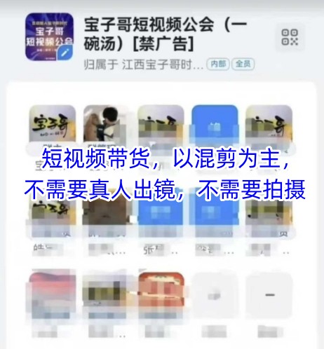 宝子哥头部团队短视频带货，以混剪为主，不需要真人出镜，不需要拍摄【更新8月】-yicbd