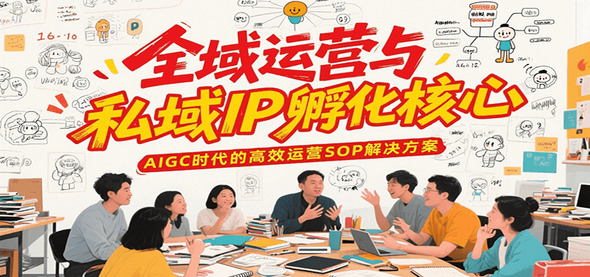 全域运营与私域IP孵化核心，AIGC时代的高效运营SOP解决方案-yicbd