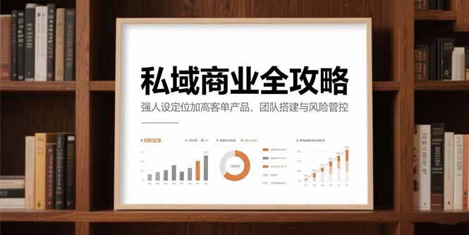 私域商业全攻略，强人设定位加高客单产品，团队搭建与风险管控-yicbd