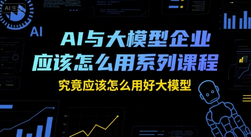 AI与大模型企业应该怎么用系列课程，究竟应该怎么用好大模型-yicbd