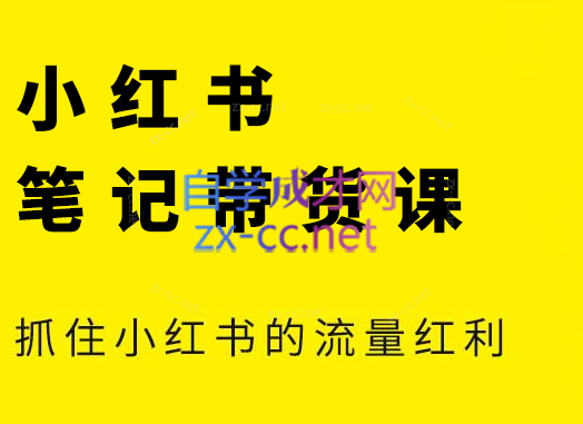 张宾·小红书笔记带货课(更新6月)-yicbd