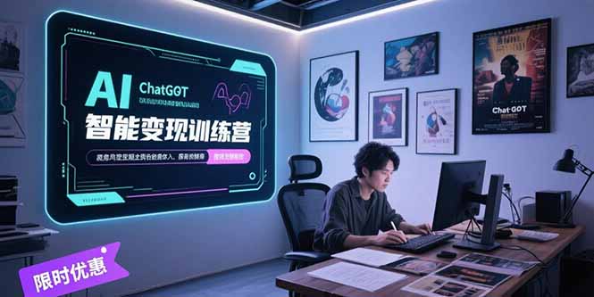 AI智能变现训练营，ChatGPT写作变现，电影解说制作，图文带货方法论-yicbd
