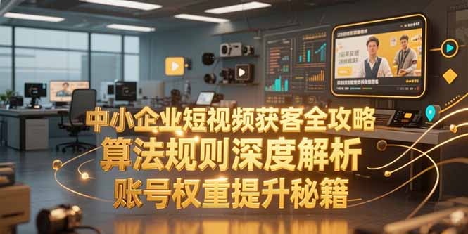 中小企业短视频获客全攻略，算法规则深度解析，账号权重提升秘籍-yicbd