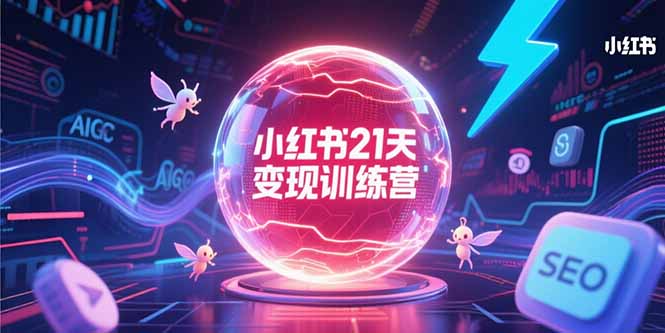 小红书21天变现训练营，AIGC工具高效应用，SEO优化核心技巧-yicbd