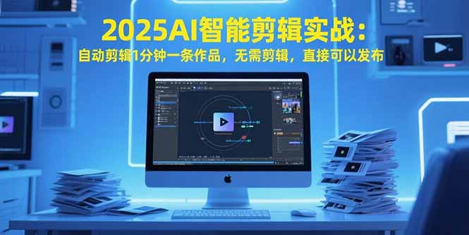 2025AI智能剪辑实战：自动剪辑1分钟一条作品，无需剪辑，直接可以发布-yicbd