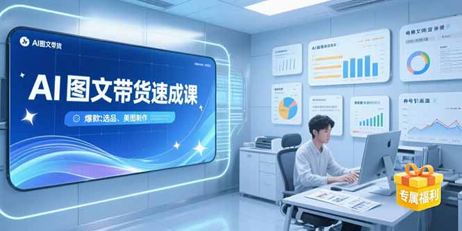 AI图文带货速成课，养号引流秘籍，爆款选品策略，美图制作全流程-yicbd