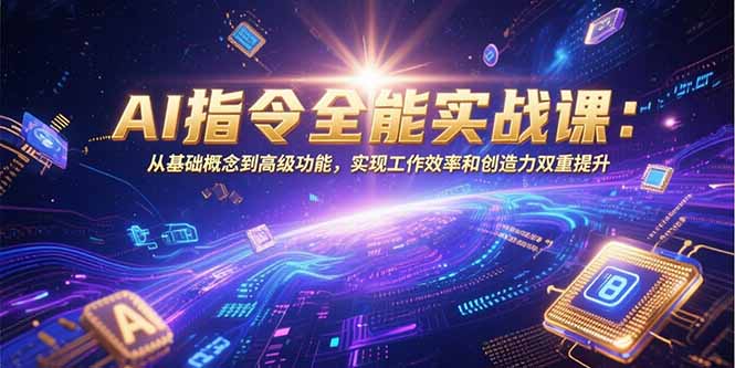 AI指令全能实战课：从基础概念到高级功能，实现工作效率和创造力双重提升-yicbd