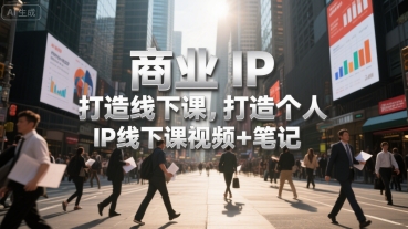 商业IP打造线下课，打造个人 IP线下课视频+笔记-yicbd