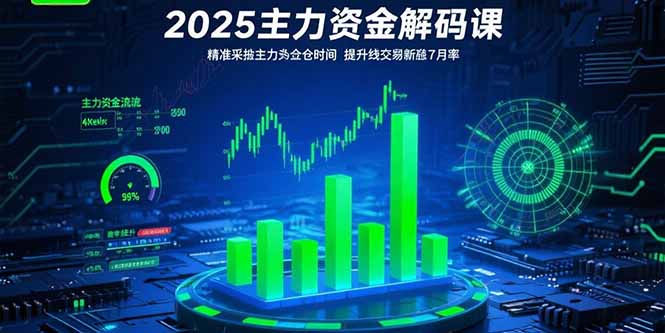 2025主力资金解码课：精准捕捉主力建仓时机，提升短线交易胜率(更新7月-yicbd