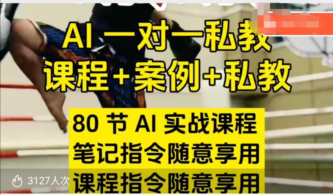 AI指令实战课，课程+案例，80节AI实战课程，笔记指令随意享用，课程指令随意享用(更新7月)-yicbd