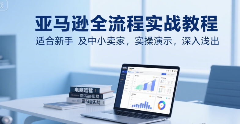 亚马逊全流程实战教程，适合新手及中小卖家，实操演示，深入浅出-yicbd
