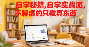 自学秘籍，自学实战派，不聊虚的只教真东西-yicbd