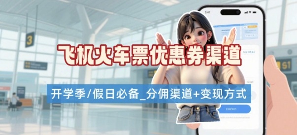 学生党必看！机票火车票优惠券申请渠道 + 项目打法，开学季节日速存-yicbd