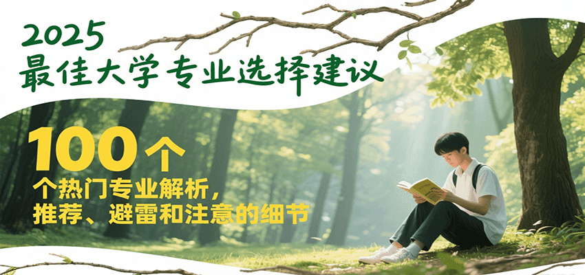 2025最佳大学专业选择建议，100个热门专业解析，推荐、避雷和注意的细节-yicbd
