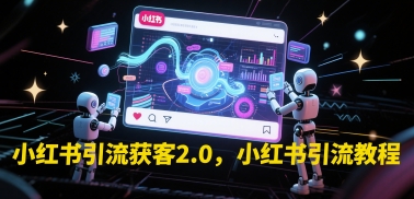 小红书引流获客2.0，小红书引流教程-yicbd