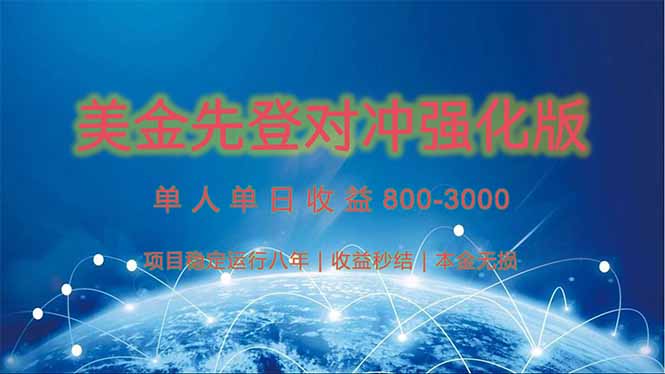 美金先登计划对冲强化版，2025年黑马中最暴力收益日收益1k-4k(可放大…-yicbd