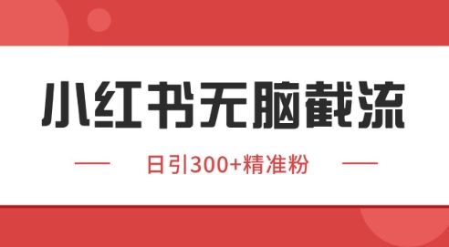 小红书截流同行客源，独家野路子获客玩法 日引200+暴力获客【揭秘】-yicbd