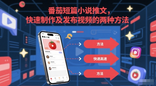 番茄短篇小说推文，快速制作及发布视频的两种方法-yicbd