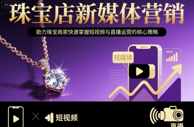 珠宝店新媒体营销，助力珠宝商家快速掌握短视频与直播运营的核心策略-yicbd