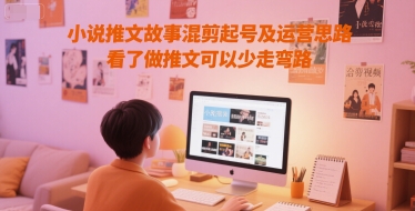 小说推文故事混剪起号及运营思路，看了做推文可以少走弯路-yicbd