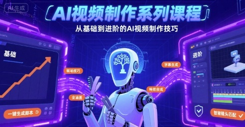 AI视频制作系列课程，从基础到进阶的AI视频制作技巧全涵盖-yicbd