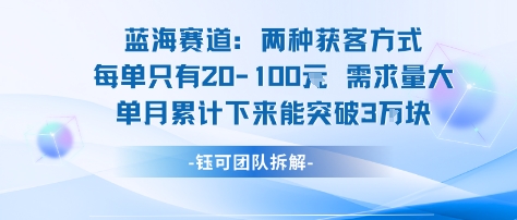 蓝海赛道：需求量大 单月累计下来能突破3W-yicbd