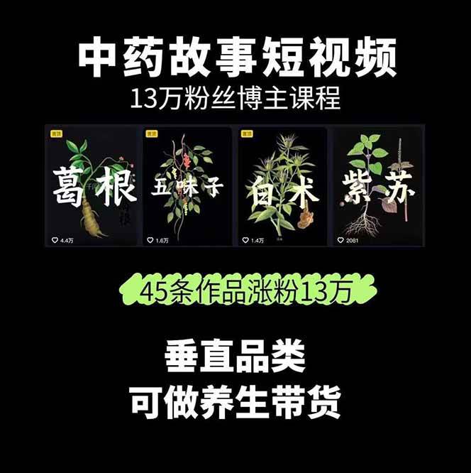 图片[2]-中药文化赛道：溯源故事开发，AI工具实战，平台运营，全方位解锁中医流量变现新路径-yicbd