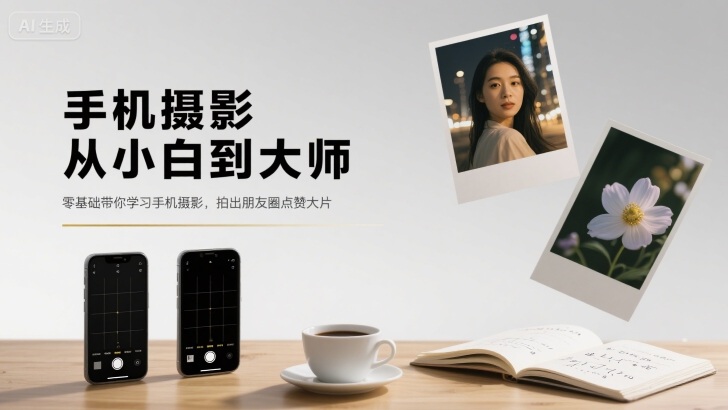 手机摄影从小白到大师，零基础带你学习手机摄影，拍出朋友圈点赞大片-yicbd
