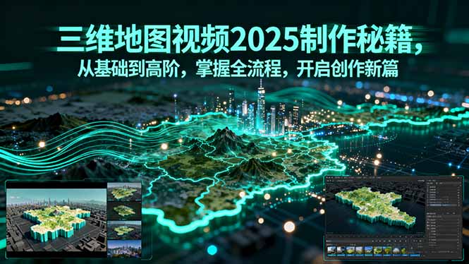 三维地图视频2025制作秘籍，从基础到高阶，掌握全流程，开启创作新篇-yicbd