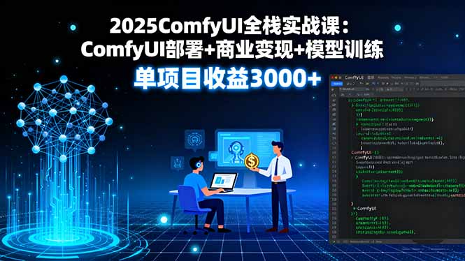 2025ComfyUI全栈实战课：ComfyUI部署+商业变现+模型训练，单项目收益3000+-yicbd